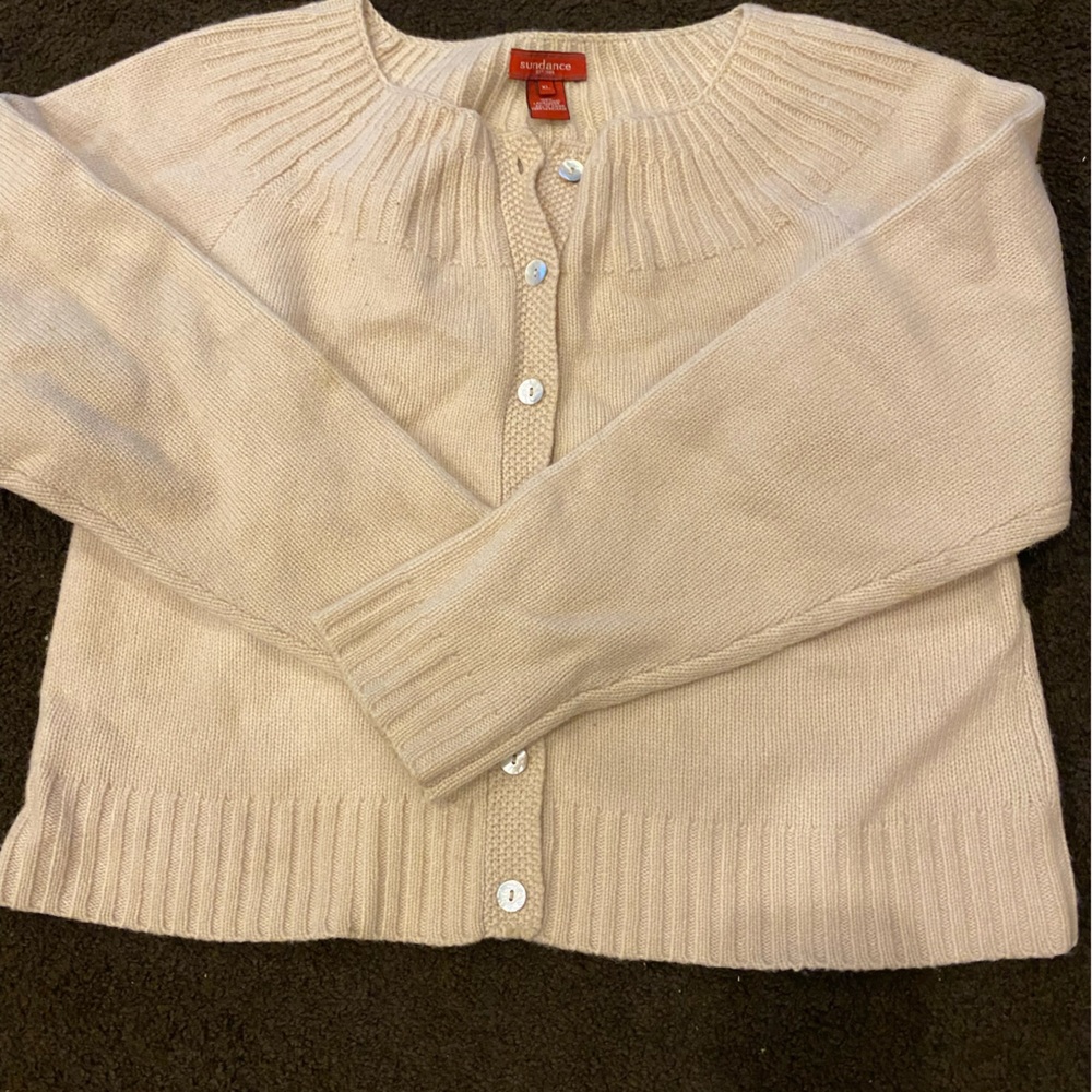 Sundance Cream Button-Up Cardigan